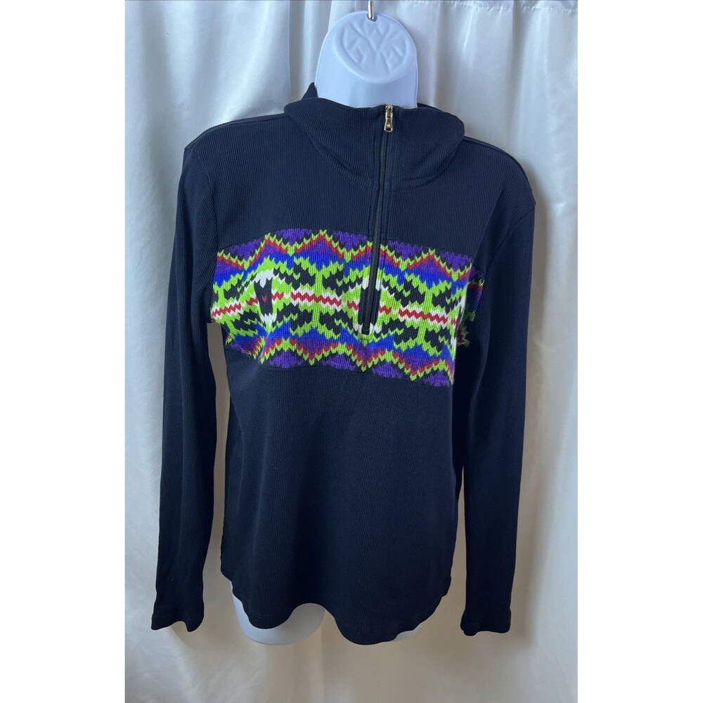 Vintage Lauren Ralph Lauren Women’s Southwest Fair Aisle Thermal Quarter Zip L
